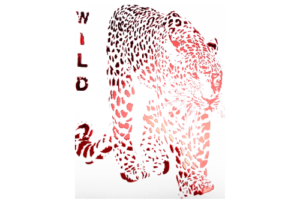 Luxurious Tiger printing with hot stamping