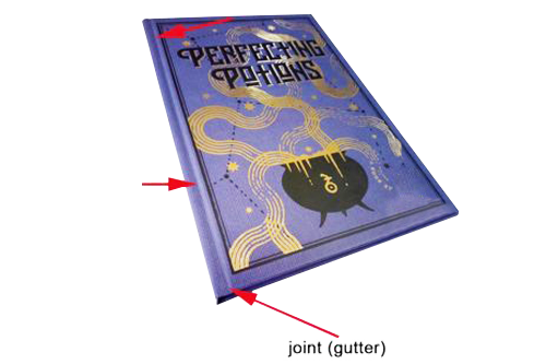 Violet Hot Stamped Hardcover Book With A Gutter