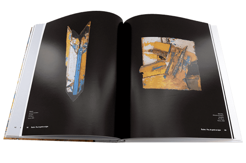 Artbook printing on a black coated paper