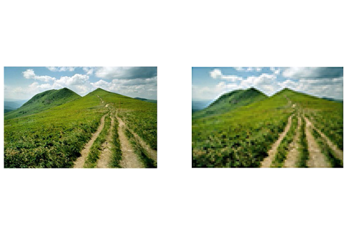 Quality image resolution sent before printing