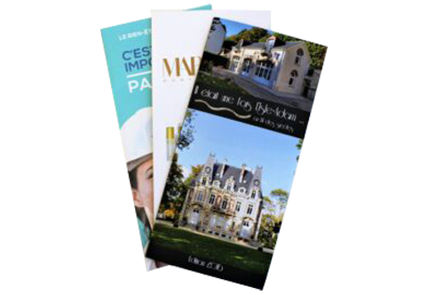 Full colored leaflet printings