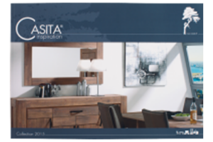 A marketing catalog printing with landscape format